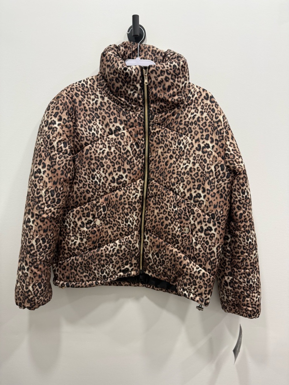 Me Jane Leopard Print Puffer Jacket - XL NWT